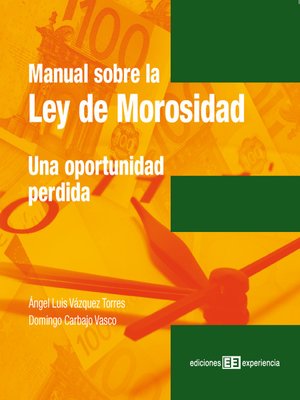 cover image of Manual sobre la ley de morosidad